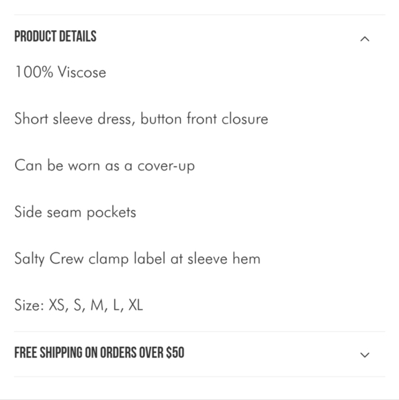 Salty Crew Seafarer Dress Dusty Gold Button Front Mini Dress Size Medium ALTERED - Picture 16 of 16